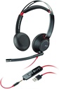 [8X231AA] HP Poly 8X231AA Blackwire 5220 Headset, USB-A