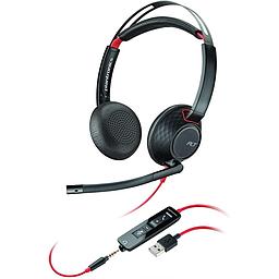 [207576-01] Poly Plantronics 207576-01 Blackwire 5220 Headset, USB-A