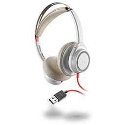[211154-01] Poly Plantronics 211154-01 Blackwire 7225 White Boomless Headset, USB-A