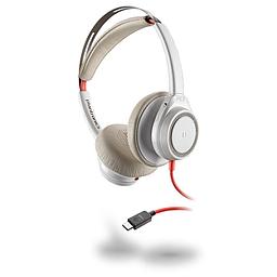 [211155-01] Poly Plantronics 211155-01 Blackwire 7225 White Boomless Headset, USB-C