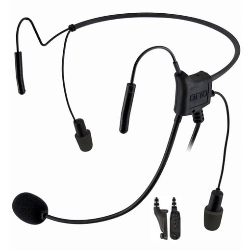 [V4-HN2MF3B] OTTO V4-HN2MF3B Hurricane II 29dB NRR Headset - Motorola APX, XPR