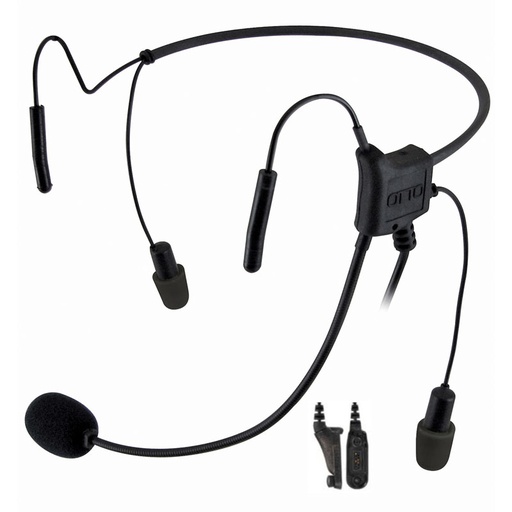 [V4-HN2MF3B] OTTO V4-HN2MF3B Hurricane II 29dB NRR Headset - Motorola APX, XPR