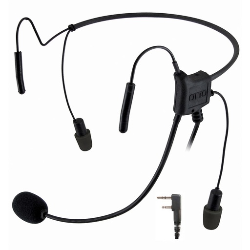 [V4-HN2KA5] OTTO V4-HN2KA5 Hurricane II 29dB NRR Headset - Kenwood 2-Pin