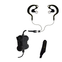 [CFX2ITEB-22] Silynx CFX2ITEB-22 Clarus FX2 Dual In-Ear Tactical Headset - BK KNG-P150