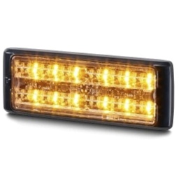 [MPS122U-AW] Federal Signal MPS122U-AW Micropulse Ultra 12, Dual Color Warning Light - Amber/White