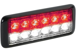 [MPS122UX-RW] Federal Signal MPS122UX-RW 24 LED MicroPulse Ultra - Red/White Steady Burn