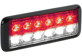 [MPS122UX-RW] Federal Signal MPS122UX-RW MicroPulse Ultra, Steady Burn - Red/White