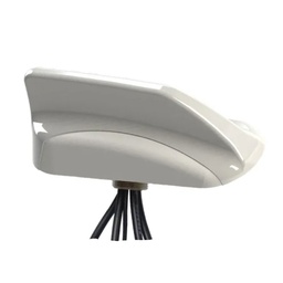 [MXFG502-3C3C3J3J2C-WHT-180] Mobile Mark MXFG502 MaxFin 5-in-1 LTE/WiFi/GPS Antenna, White, 15 ft
