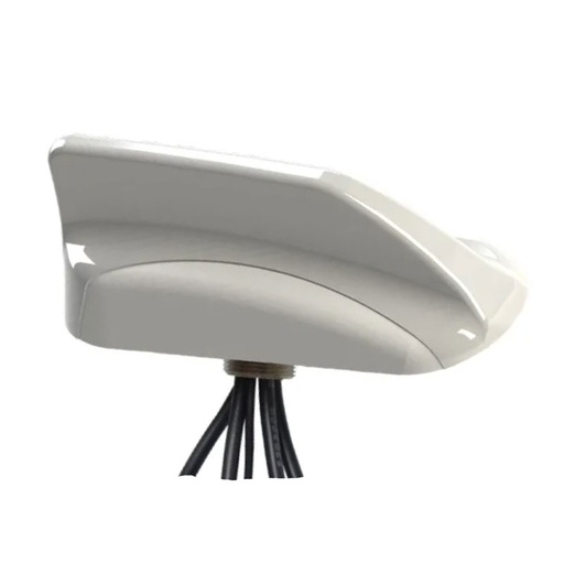 [MXFG502-3C3C3J3J2C-WHT-180] Mobile Mark MXFG502 MaxFin 5-in-1 LTE/WiFi/GPS Antenna, White, 15 ft