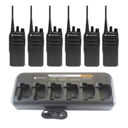 [CP100d-6MUC] Motorola AAH87YDC9JA2AN CP100d UHF Six Pack, Charger