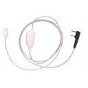 Magnum SC-1WW White 1-Wire PTT/Mic - Kenwood 2-pin, Relm, Maxon