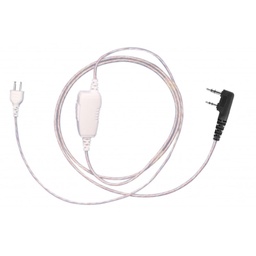 Magnum SC-1WW White 1-Wire PTT/Mic - Kenwood 2-pin, Relm, Maxon
