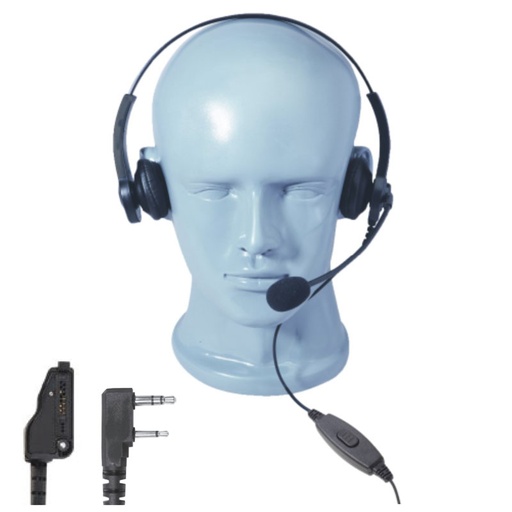 Magnum DHS Lightweight Dual Muff Headset - Kenwood, EFJ, Relm