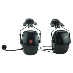 [2HS-HH] Magnum 2HS-HH Dual Earmuff Headset, Boom Mic, Hardhat Mount