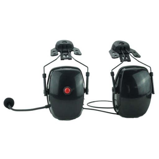 [2HS-HH] Magnum 2HS-HH Dual Earmuff Headset, Boom Mic, Hardhat Mount