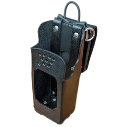 [GE7260-3BX] AWE GE7260-3BX 6 Key Leather Case, Swivel Belt Loop - Harris P7300