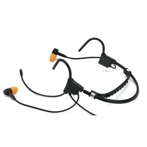 [IEHS-BK2] Magnum IEHS-BK2 Dual In-Ear Headset, Boom Mic - BK KNG
