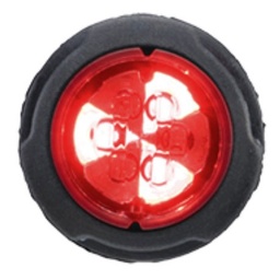 [416300-R] Federal Signal 416300-R Single Color, Red, 3-LED, Clear Lens, Flush Mount