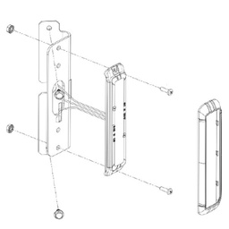 [MPSU-PB45V] Federal Signal MPSU-PB45V 45 Degree Slanted Push Bumper Mounts - Micropulse Ultra
