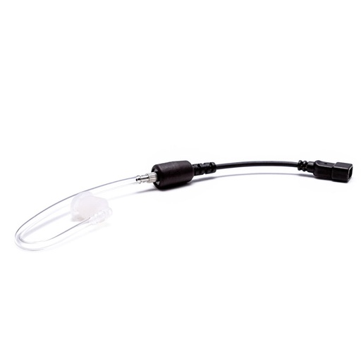 [AT-4] Impact AT-4 High Output Tubular-Style Transducer, Clear Acoustic Tube, Earbud - Snaptight Gold Series
