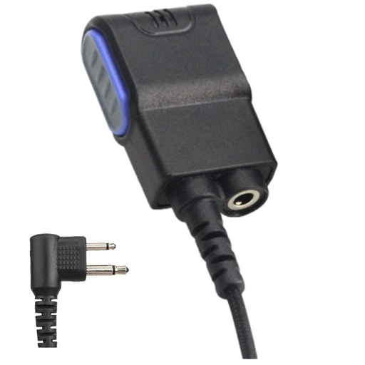 [MCPTT-M] Magnum MCPTT-M 1-Wire PTT/Mic, 3.5mm Audio Port - Motorola, Relm, Tekk 2-Pin