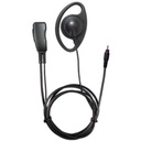 [LMC-1DR-M18] Pryme LMC-1DR-M18 D-Ring Earpiece, Mic - Motorola CLP1010e, CLP1080e