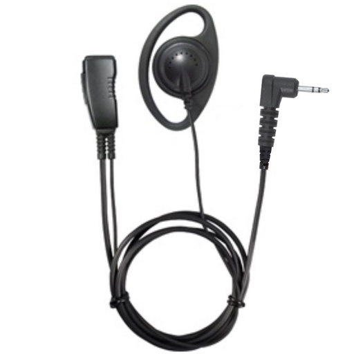 [LMC-1DR-63] Pryme LMC-1DR-63 D-Ring Earpiece, Mic - TalkAbout, Spirit, Hytera TC-310