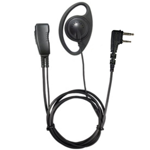 [LMC-1DR30] Pryme LMC-1DR30 D-Ring Earpiece, Mic - Icom IP100H, IP501H