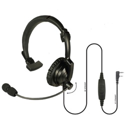[HLP-SNL-01] Pryme HLP-SNL-01 Lightweight Padded Headset, Boom Mic - Kenwood 2-Pin