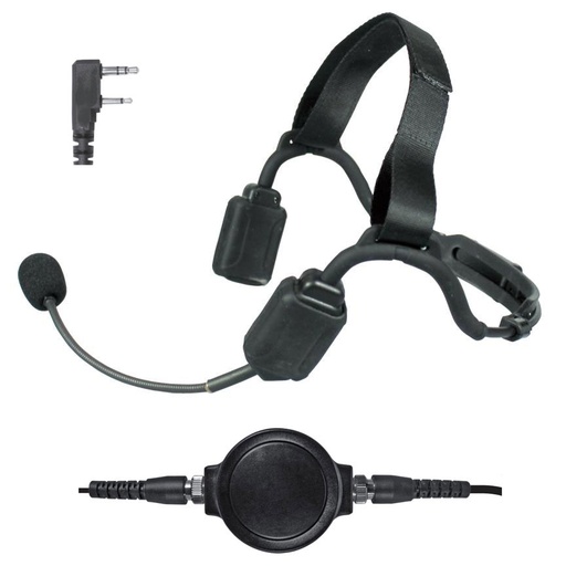 [NBP-BH01] Pryme NBP-BH01 Bone Conduction Headset, Boom Mic - Kenwood 2-Pin