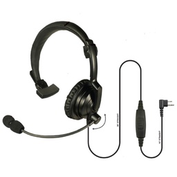 [HLP-SNL-03] Pryme HLP-SNL-03 Lightweight Padded Headset, Boom Mic - Hytera, Motorola 2-Pin