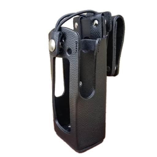 [GE7300-3BX] AWE GE7300-3BX Leather Case, Swivel Belt Loop - L3Harris XG-100P