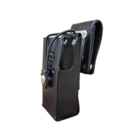 [HY3000-3BW] AWE HY3000-3BW Leather Case, Swivel Loop - Hytera PD402, PD502