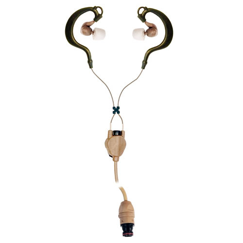Silynx HS0013 Clarus Protego Pro Dual In-Ear Headset/Mic, Boom Mic Port