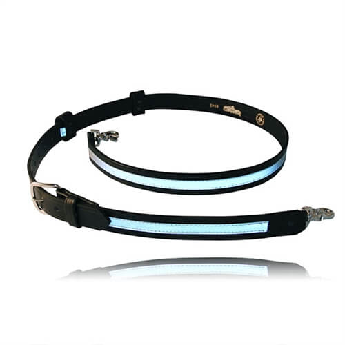 [6543R-1-S] Boston Leather 6543R-1-S Firefighter Short Radio Strap - Reflective