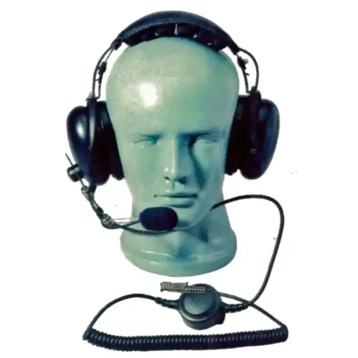 [HSH7B-DCM-M15] Magnum HSH7B-DCM15 Dual Muff Headset, Removable PTT Adapter Cable - Motorola R5, XPR 3000e