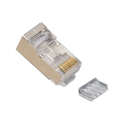 [CAT6END-100PK-SH] Unirise CAT6END-100PK-SH CAT6 RJ45 Shielded Connector - 100 Pack