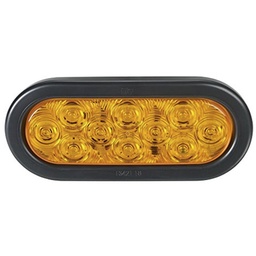 [607106-02SB] Federal Signal 607106-02SB SignalTech 6" Oval Turn Signal - Amber