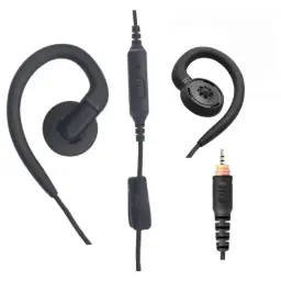 [SVL-B1W-M19] Magnum SVL-B1W-M19 Braided Slim Swivel Earpiece, Mic - Motorola CLP1010e, CLP1080e