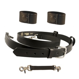 [6543-1-XL-BNDL] Boston Leather 6543-1-XL-BNDL Radio Carrying Strap Bundle -XL Black