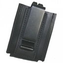 [4312C-1-BLK] Boston Leather 4312C-1-BLK Case with Clip, Black Snap - Coban Video Mic
