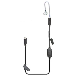 Klein USB-C Triumph 1-Wire PTT Tube Earpiece - Zello, ESChat, Orion