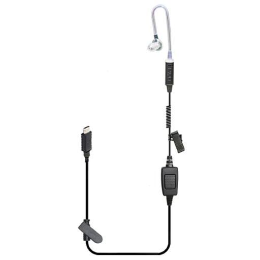 Klein USB-C Triumph 1-Wire PTT Tube Earpiece - Zello, ESChat, Orion