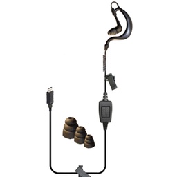 Klein USB-C Drift 1-Wire PTT Earpiece - Zello, ESChat, Orion