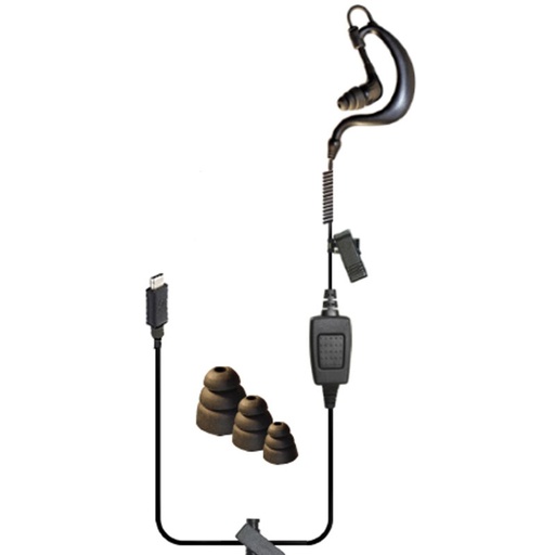 Klein USB-C Drift 1-Wire PTT Earpiece - Zello, ESChat, Orion