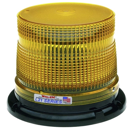 [L21LAP] Whelen L21LAP 12V DC Low Profile LED Combination Mount Beacon - Amber