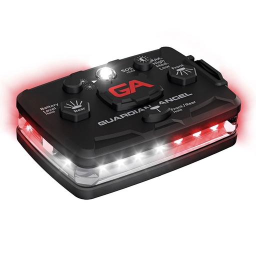 [ELT-WR/WR] Guardian Angel ELT-WR/WR Elite White/Red, White/Red Wearable Safety Light