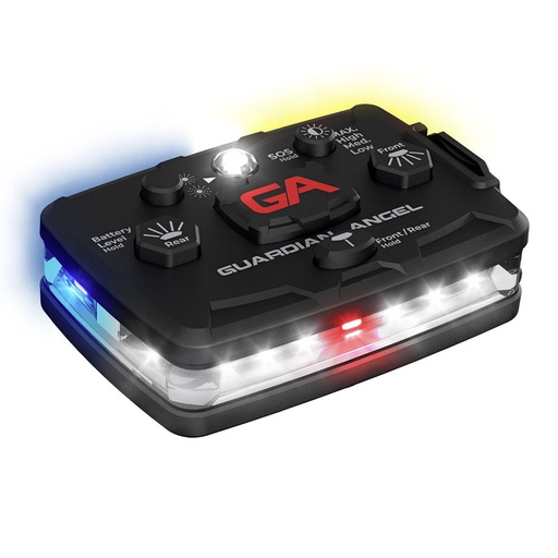 [ELT-W/BY] Guardian Angel ELT-W/BY Elite White/Blue-Yellow Wearable Safety Light