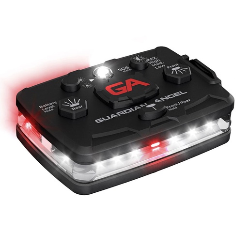 [ELT-W/WR] Guardian Angel ELT-W/WR Elite White/White-Red Wearable Safety Light