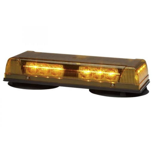 [R1LPVA] Whelen R1LPVA Responder LP Magnetic/Suction Mount Mini Lightbar - Amber